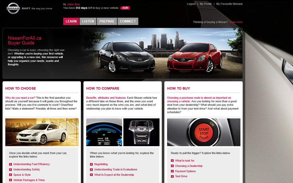 Nissan Customer Portal